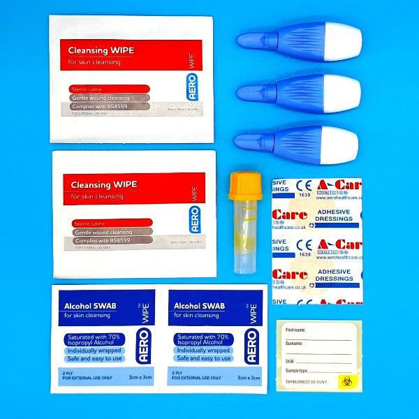 Home HIV test kit contents