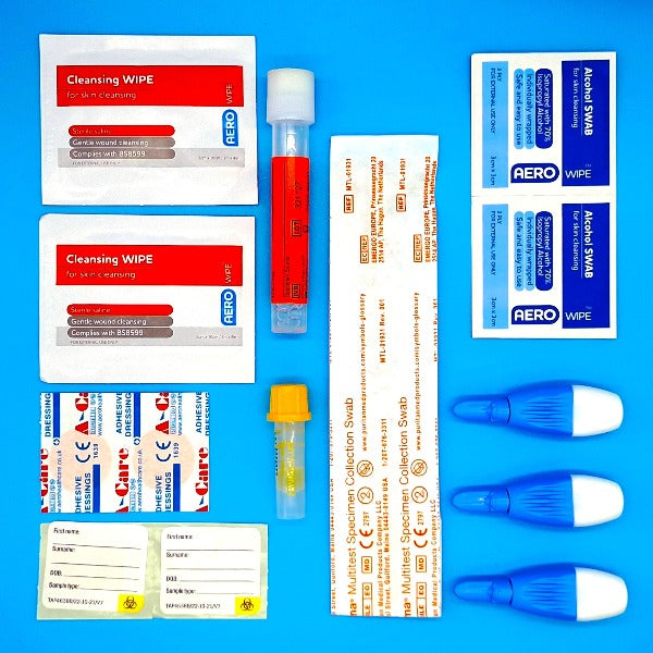Home STI test kit contents